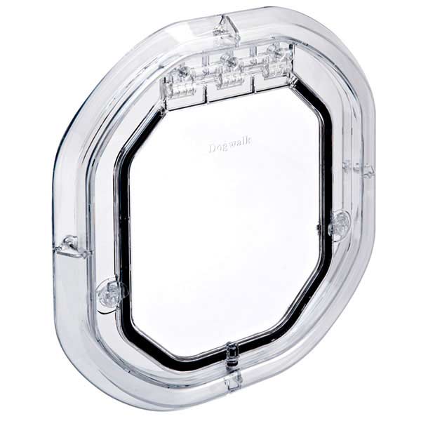 Pet Tek Large Glass Fitting Dog Door - Clear