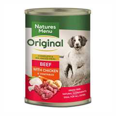 Natures Menu Adult Wet Dog Food - Beef with Chicken - 12x400g Cans