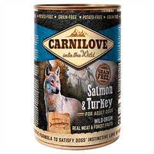 Carnilove Adult Grain Free Wet Dog Food - Salmon and Turkey - 6x400g Cans
