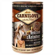 Carnilove Adult Grain Free Wet Dog Food - Venison and Reindeer - 6x400g Cans