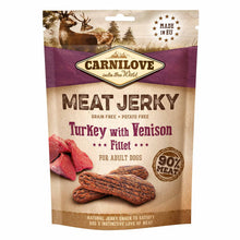 Carnilove Grain Free Meat Jerky for Adult Dogs - Turkey with Venison Fillet - 100g
