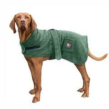 Danish Design Dog Robe Towelling Green - 20in / 50cm