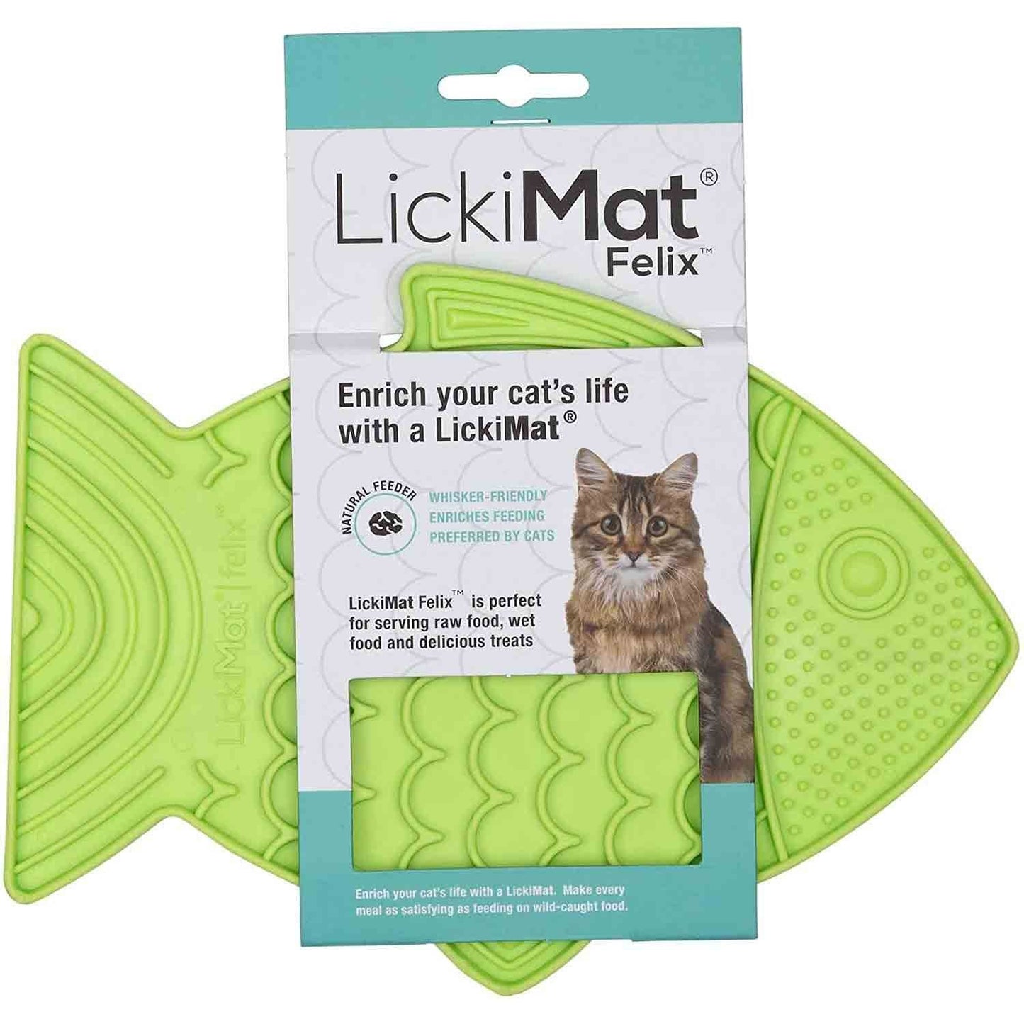 Lickimat Treat Mat for Cats - Green