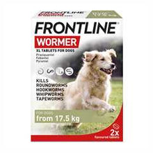 FRONTLINE WORMER Treatment for XL Dogs from 17.5kg - 2 Pack