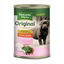 Natures Menu Puppy Wet Dog Food - Chicken with Turkey - 12x400g Cans