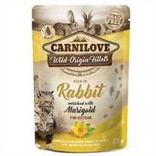 Carnilove Grain Free Kitten Wet Cat Food - Rabbit with Marigold - 24x85g Pouches