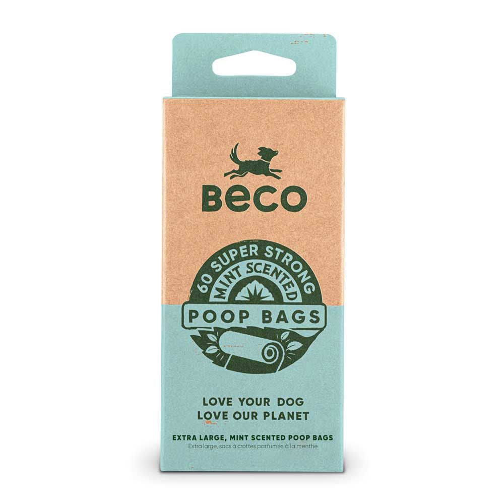 Beco Mint Scented Poop Bags - 60 pack