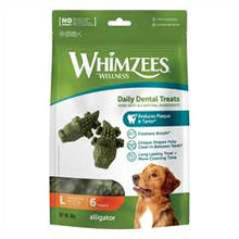 WHIMZEES Alligator Large Dental Chew Dog Treat - 6 pack