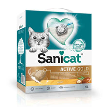 Sanicat Active Gold Ultra Clumping Cat Litter - Argan - 6Ltr