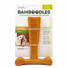 Bamboodles T-Bone Dog Chew Toy - Peanut Butter - Large