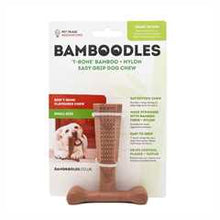 Bamboodles T-Bone Chew Toy - Beef - Small