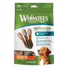 WHIMZEES Toothbrush Large Dental Chew Dog Treat - 6 pack