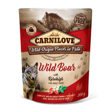 Carnilove Grain Free Adult Wet Dog Food - Wild Boar with Rosehips - 12x300g Pouches