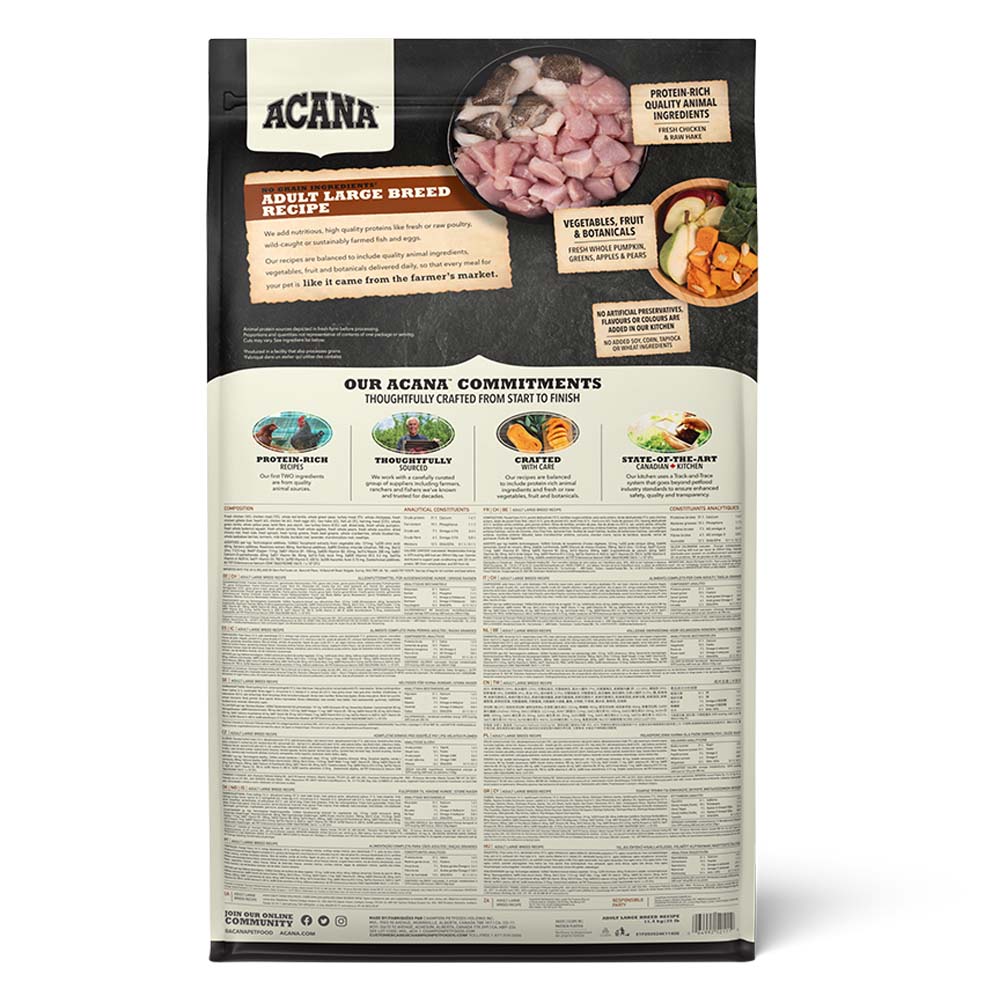 Acana Heritage Grain Free Large Breed Adult Dry Dog Food
