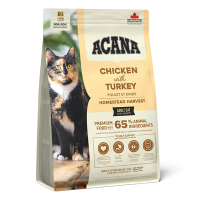 Acana Acana Homestead Harvest Chicken Liver Turkey pet food packaging
