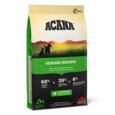 Acana Acana Grain Free Chicken Liver Turkey Senior pet food packaging