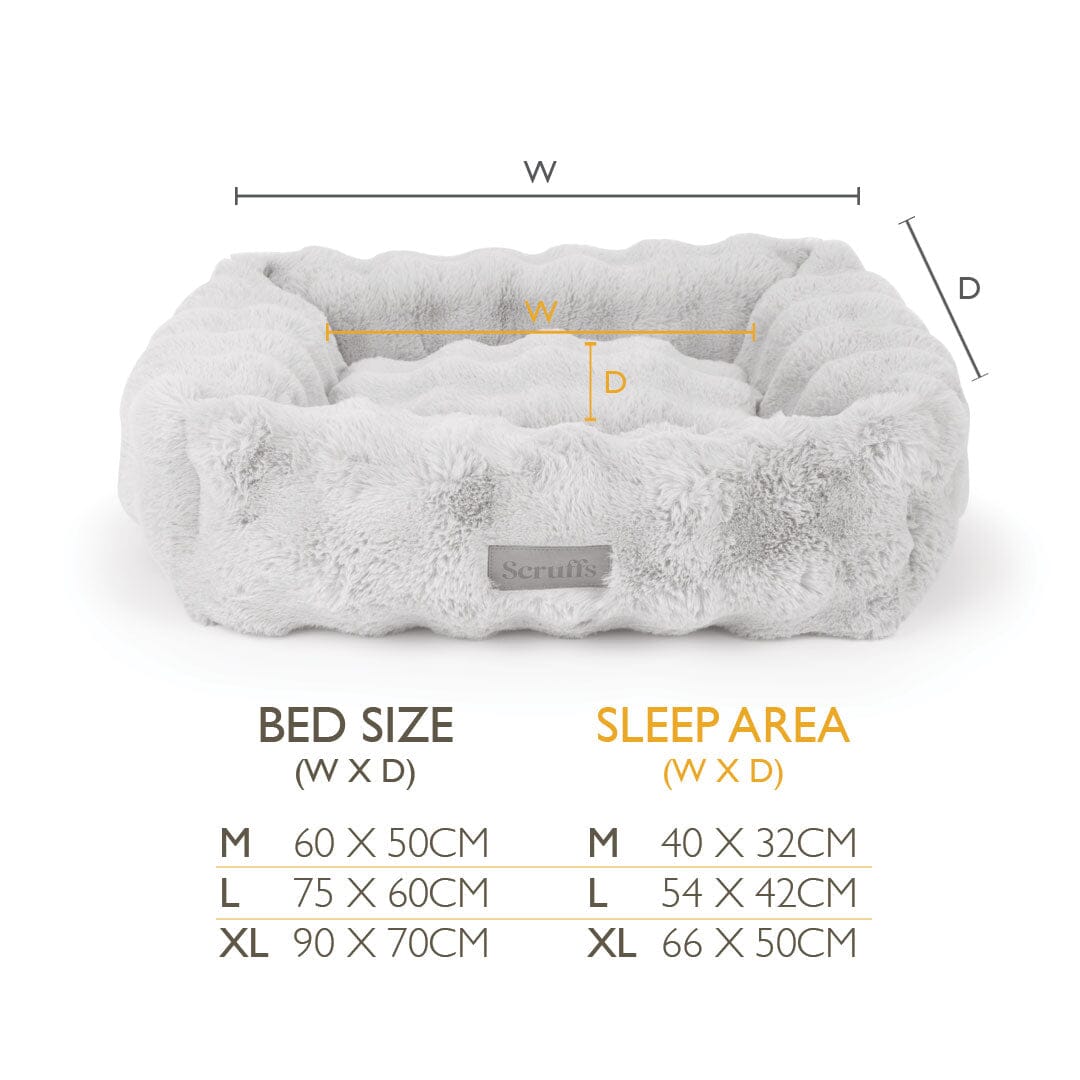 Scruffs Alpine Box Dog Bed - Champagne
