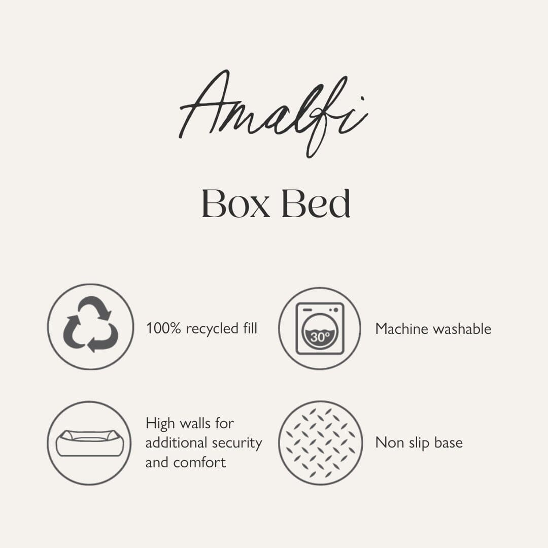 Scruffs Amalfi Striped Box Bed - Black