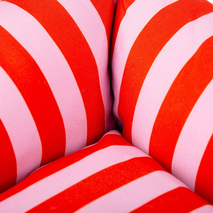 Scruffs Amalfi Striped Box Bed - Pink