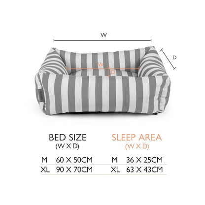 Scruffs Amalfi Striped Box Bed - Green