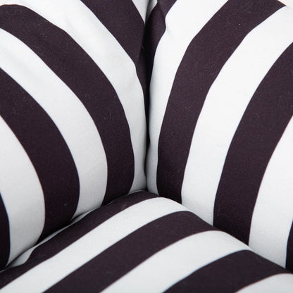 Scruffs Amalfi Striped Box Bed - Black