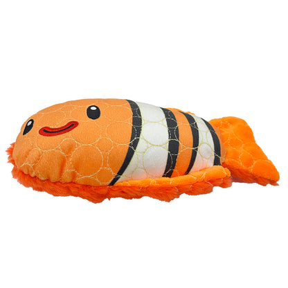 Bite Force Plush Dog Toy - Clown Fish