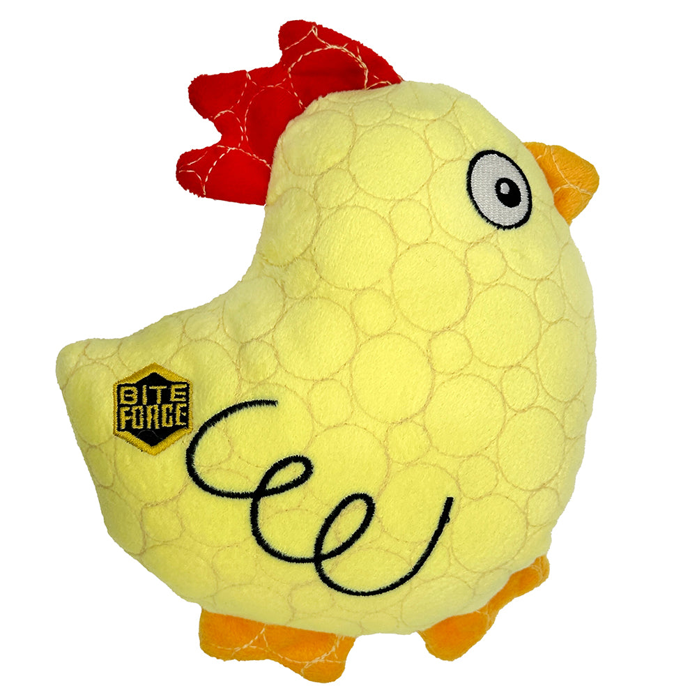Bite Force Plush Tough Dog Toy - Chicken