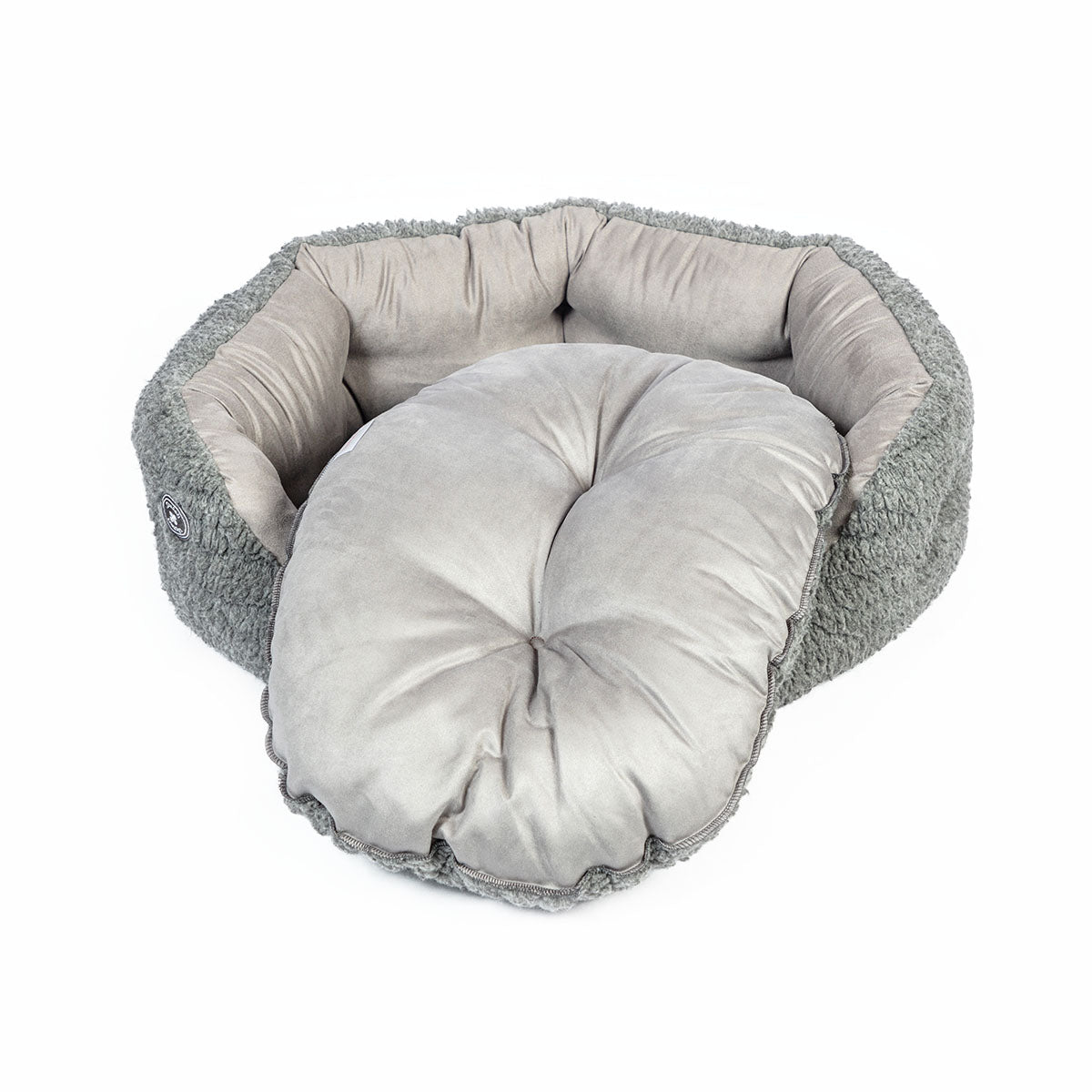 Danish Design Bobble Deluxe Slumber Bed Pewter - Large 80x65cm