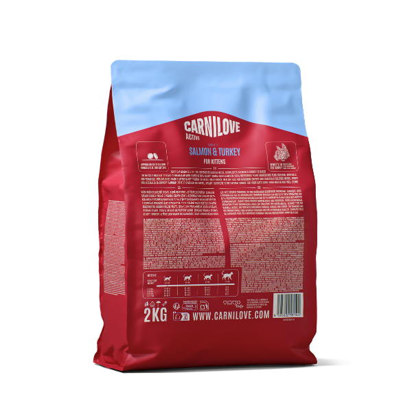 Carnilove Active Kitten Dry Cat Food - Salmon & Turkey