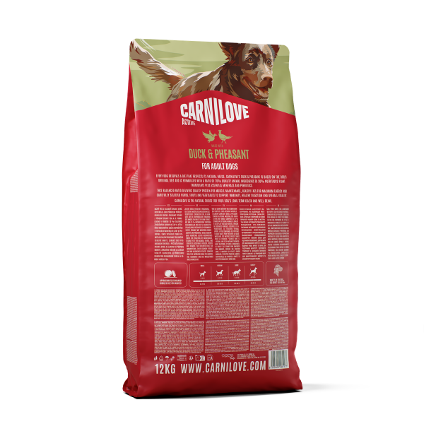 Carnilove Active Adult Dry Dog Food - Duck & Pheasant