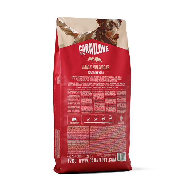 Carnilove Active Adult Dry Dog Food - Lamb & Wild Boar