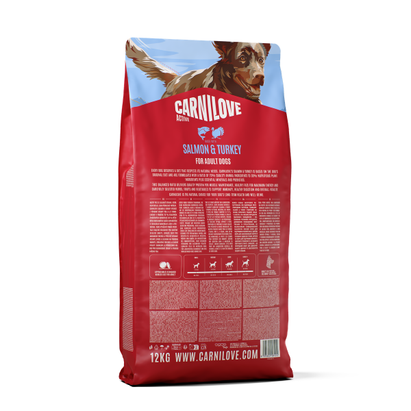 Carnilove Active Adult Dry Dog Food - Salmon & Turkey