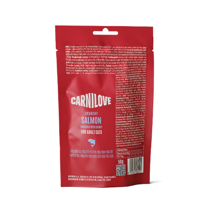 Carnilove Adult Crunchy Cat Treats - Salmon with Catnip - 50g