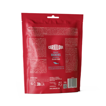 Carnilove Grain Free Crunchy Dog Treats - Mackerel with Raspberries - 200g