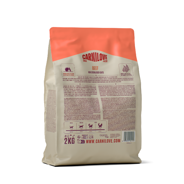 Carnilove True Fresh Adult Dry Cat Food - Beef