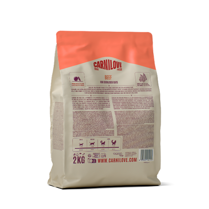 Carnilove True Fresh Adult Dry Cat Food - Beef