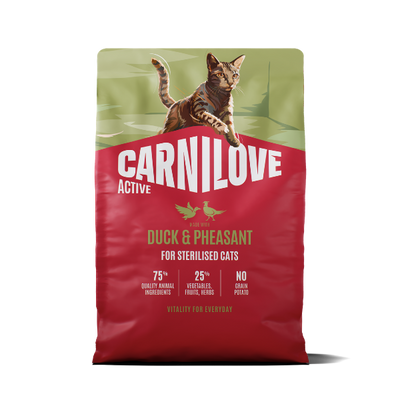 Carnilove Carnilove Pheasant Duck Adult Dry Cat Food pet food packaging