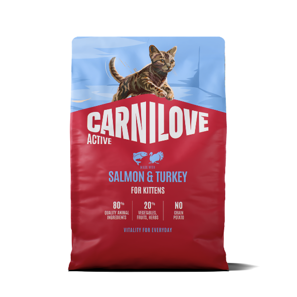Carnilove Active Kitten Dry Cat Food - Salmon & Turkey