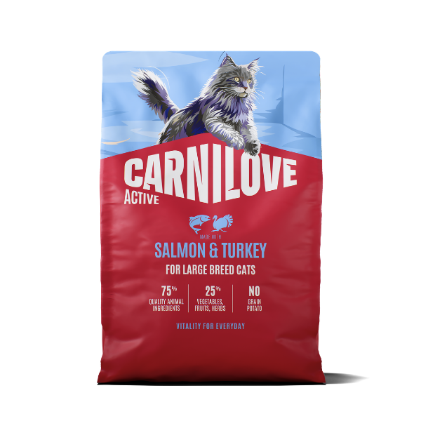 Carnilove Carnilove Salmon Turkey Adult Dry Cat Food pet food packaging