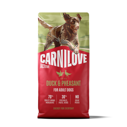 Carnilove Active Adult Dry Dog Food - Duck & Pheasant