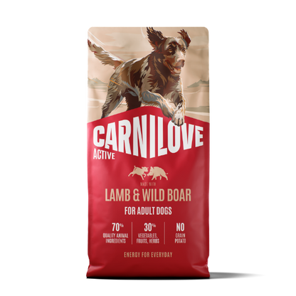 Carnilove Active Adult Dry Dog Food - Lamb & Wild Boar