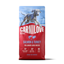 Carnilove Active Large Breed Junior Dry Dog Food - Salmon & Turkey