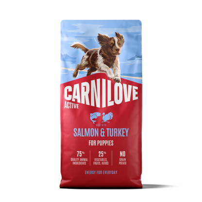 Carnilove Active Puppy Dry Dog Food - Salmon & Turkey