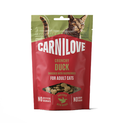 Carnilove Carnilove Crunchy Raspberries Duck Adult pet food packaging