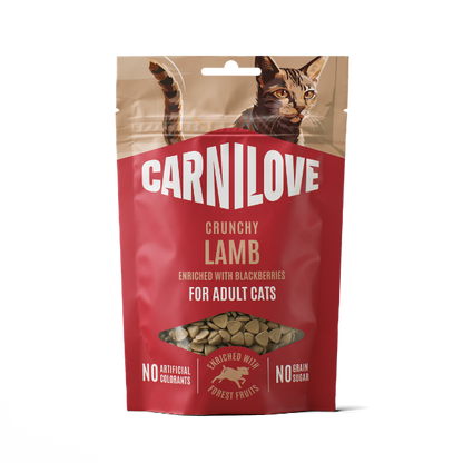 Carnilove Adult Crunchy Cat Treats - Lamb with Blackberries