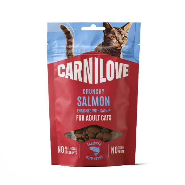 Carnilove Carnilove Crunchy Catnip Salmon Adult Treat pet food packaging