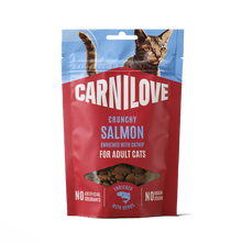 Carnilove Adult Crunchy Cat Treats - Salmon with Catnip - 50g