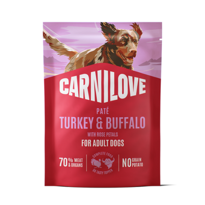 Carnilove Carnilove Buffalo Rose Petals Turkey Adult pet food packaging