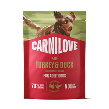 Carnilove Grain Free Adult Wet Dog Food - Duck with Timothy Grass - 12x300g Pouches