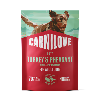 Carnilove Carnilove Pheasant Raspberry Leaves Turkey pet food packaging